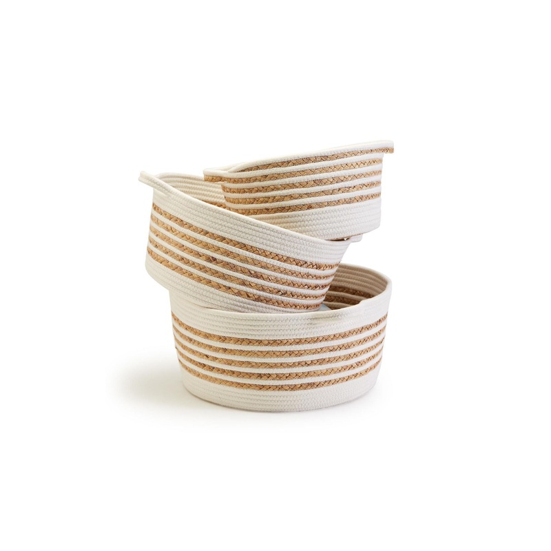 Spiral Cotton Rope Basket Small (dis)
