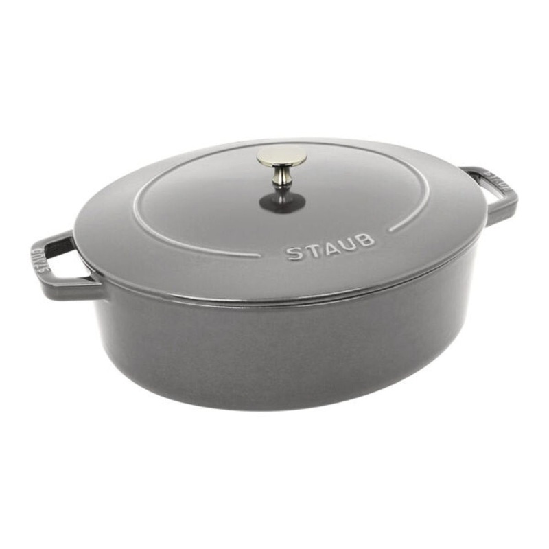 6.25qt Graphite Gray Oval Dutch Oven