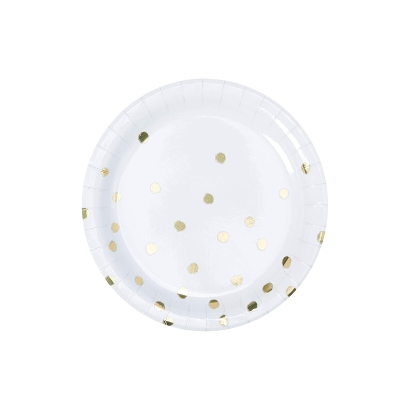 Golden Wishes Luncheon Plate