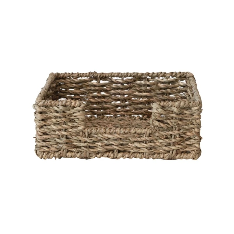 Hand-Woven Seagrass Napkin Holder