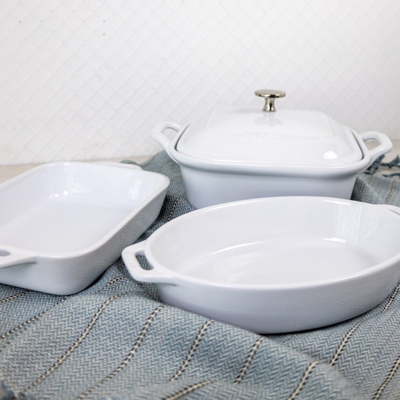 Staub Ceramic Baking Dish Set – White
