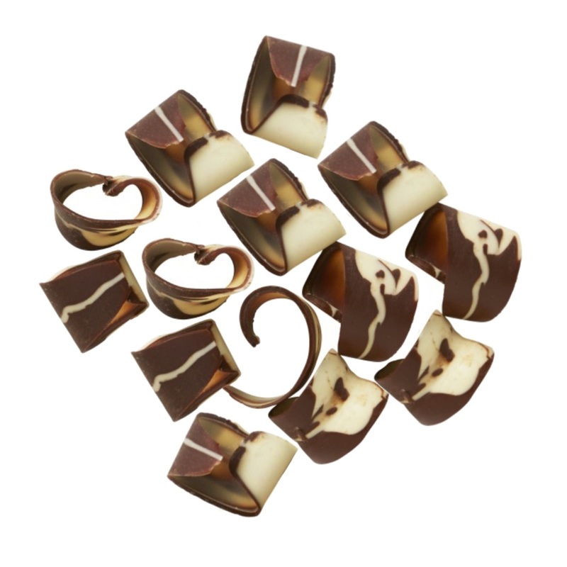 Chocolate Curls Marbled Dark/Ivory 5 lb