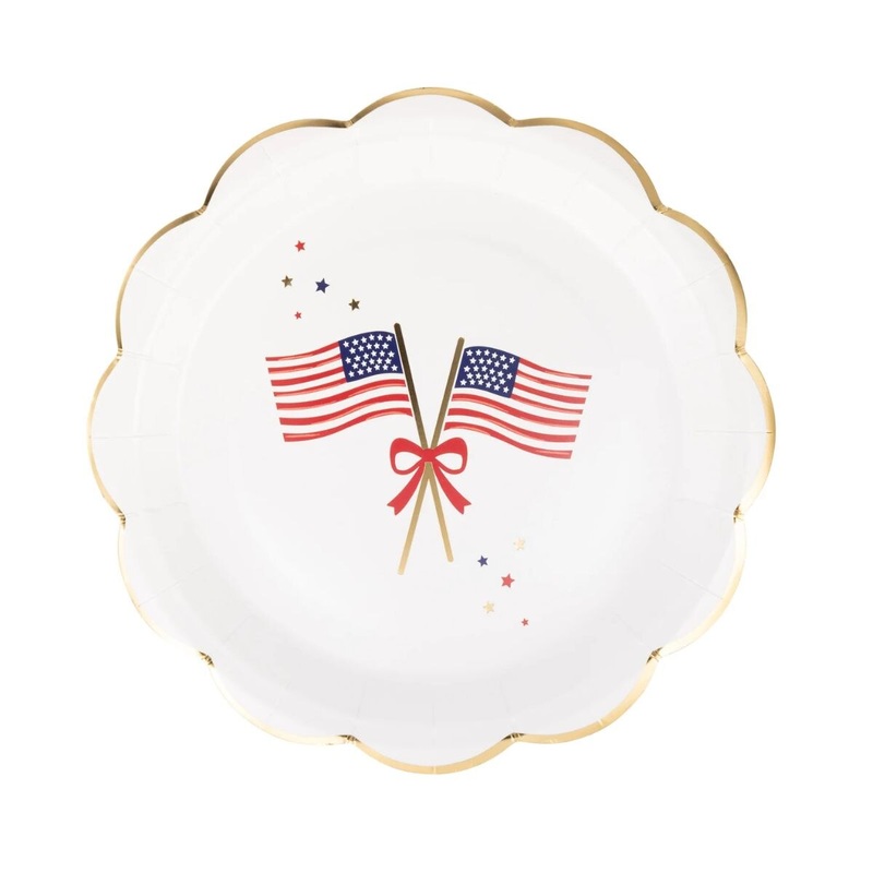 Flags Round Plate
