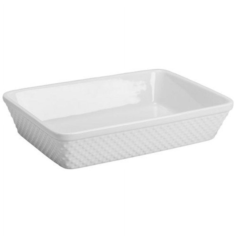 Hobnail Rect Baker L 12.25 x W 8.75 x H 2.5, 2 qt