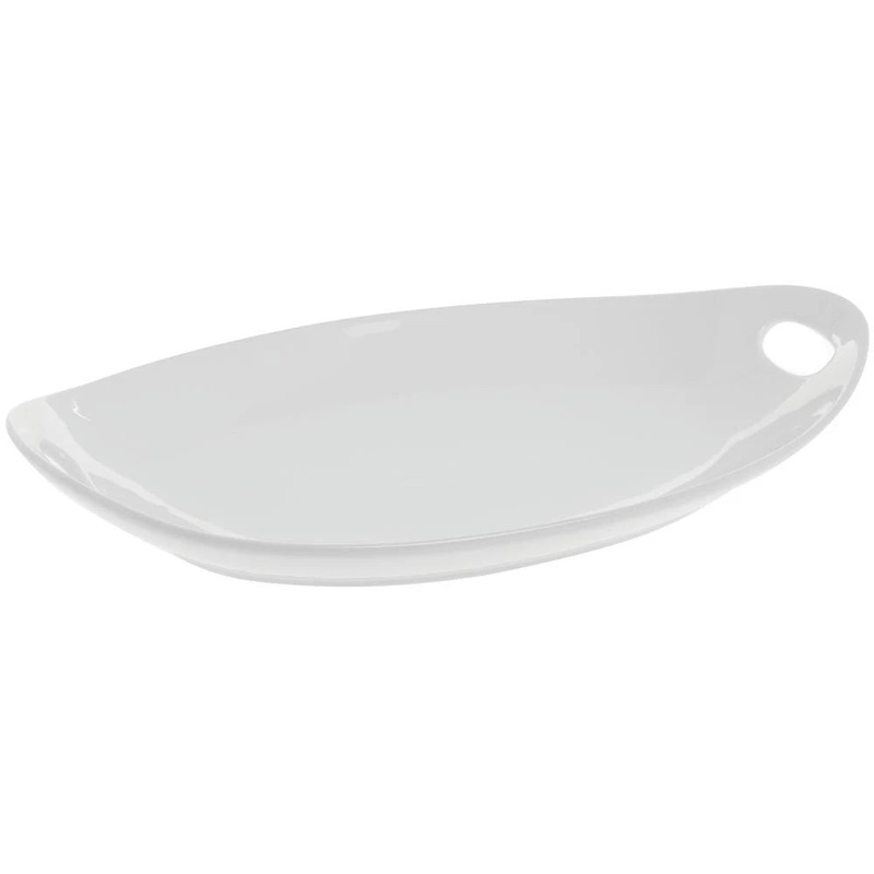 Oval Platter W/ Handles L 15 x W 9.25 x H 2.25