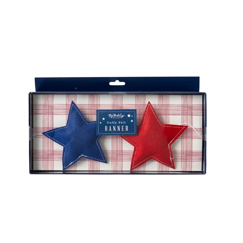 Puffy Star Felt Banner