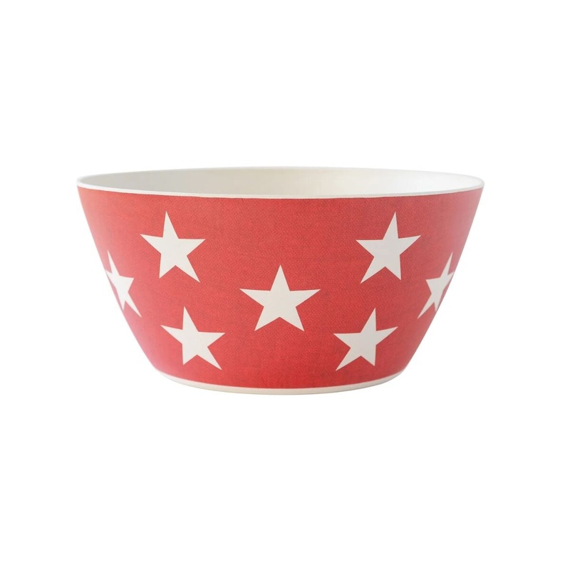 Red Star Reusable Bamboo Bowl