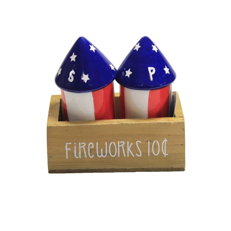 Salt/Pepper Dot Fireworks w/Crate