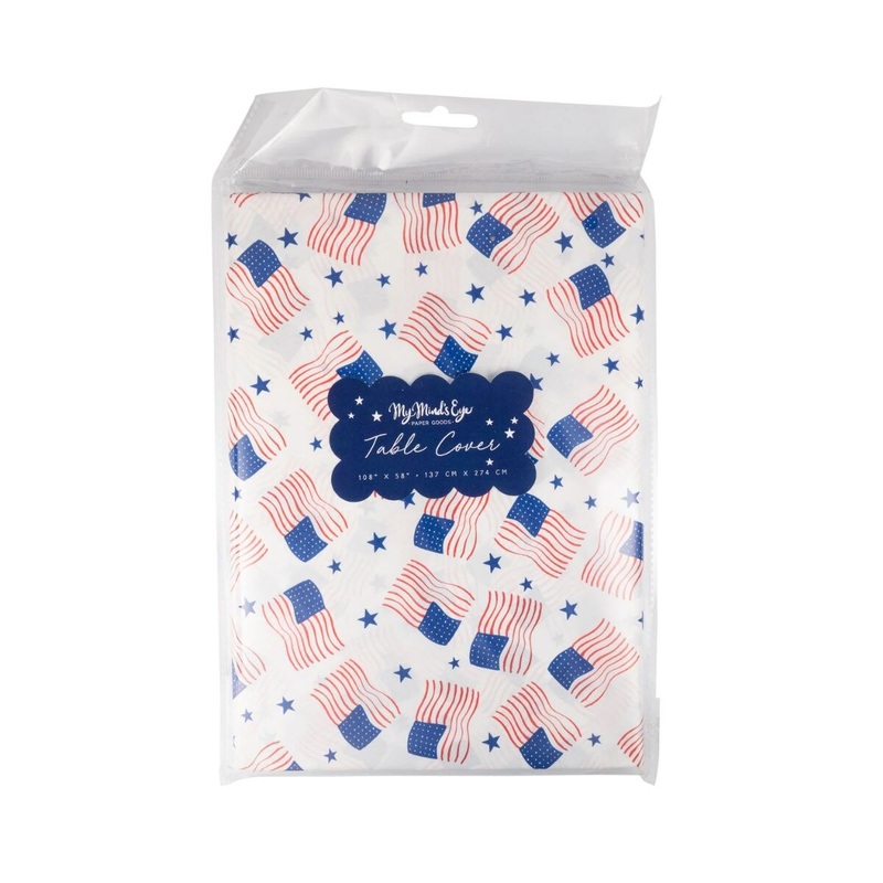 Scattered Flags Paper Table Cover