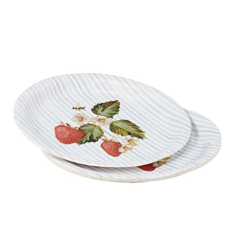Strawberry Large Plate 8ct