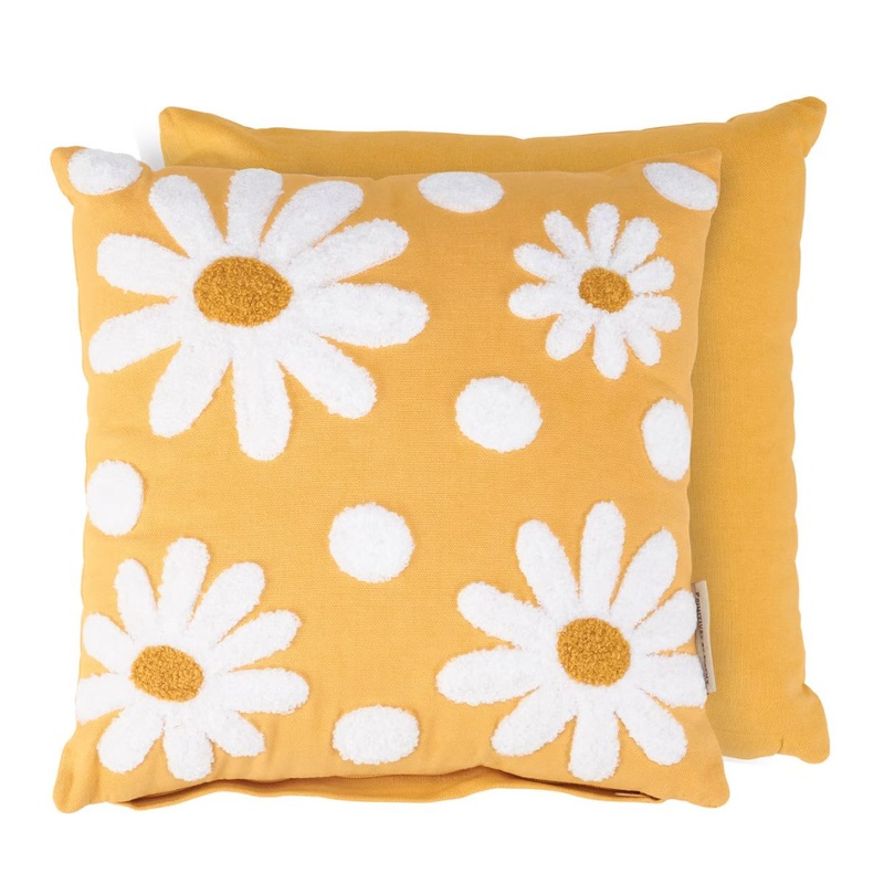 Tufted Daisy Pillow