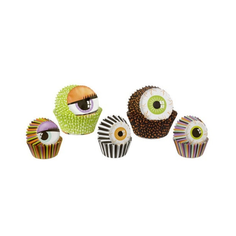 Baking Cups Monster Eyes Assorted 125 Ct