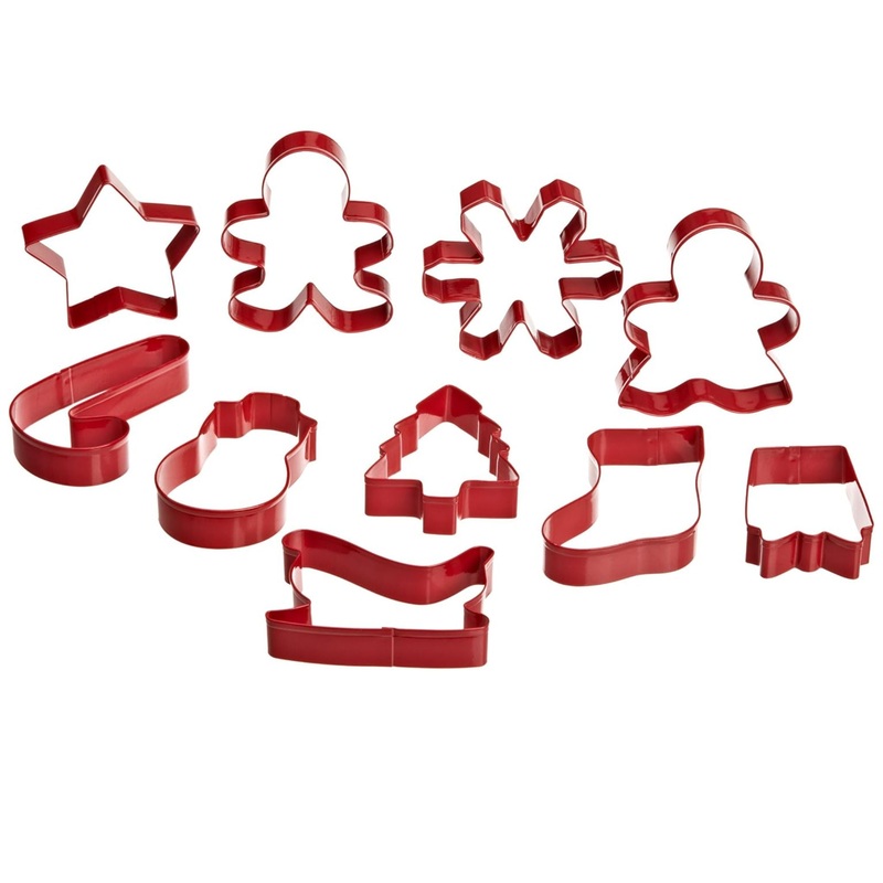 Cookie Cutter Set 10-Pc Holiday