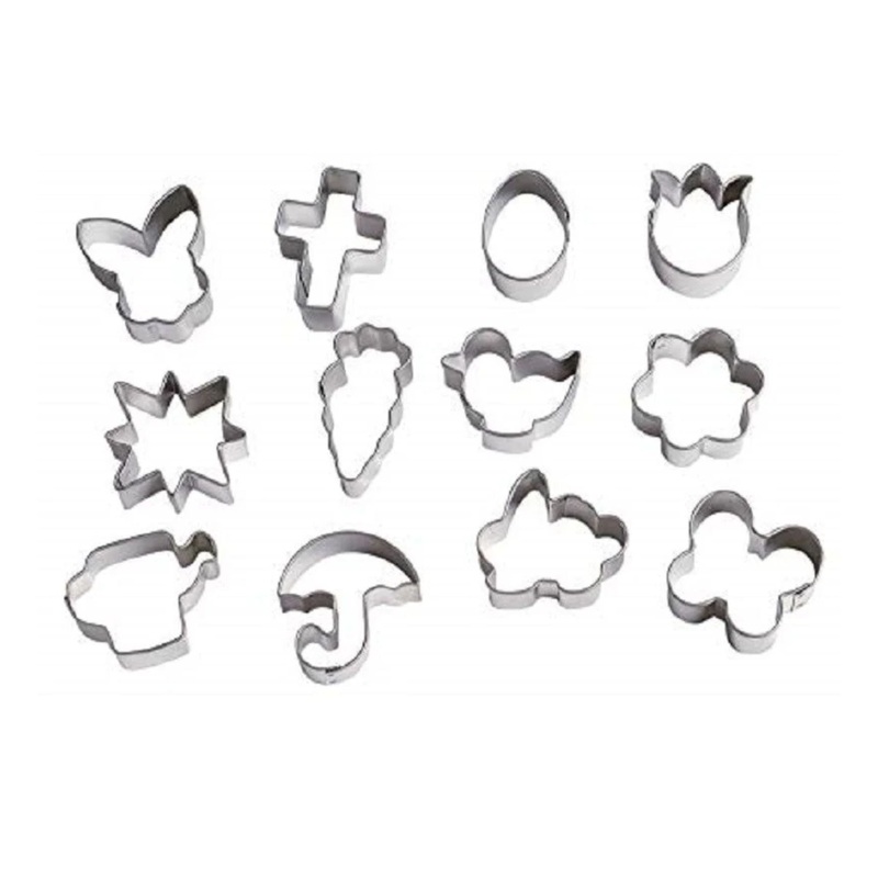 Cookie Cutter Set Easter Mini 12pc Metal