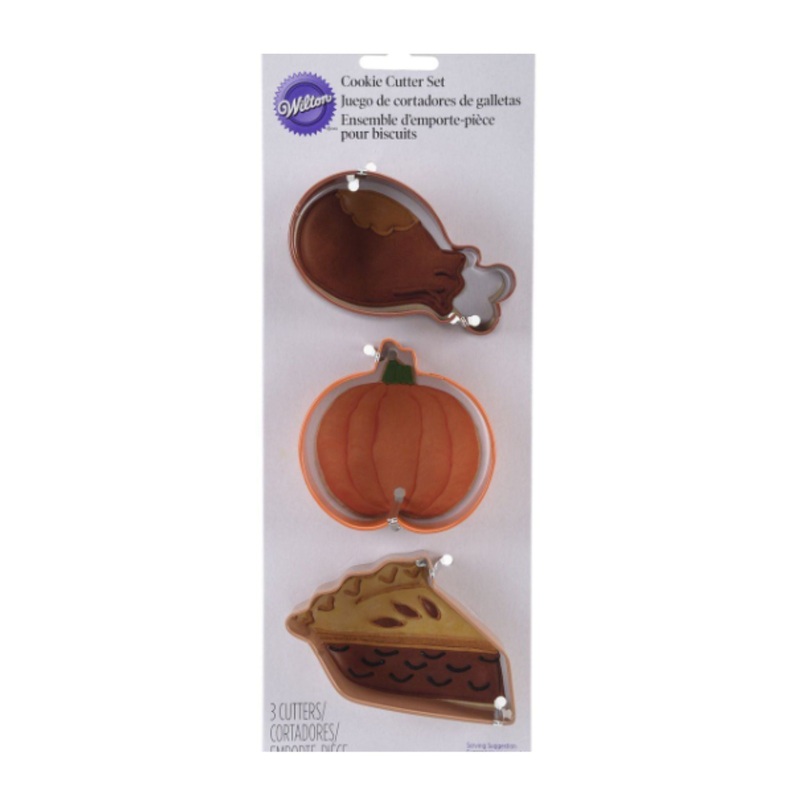 Cookie Cutter Set Thanksgiving Dinner 3 Pc