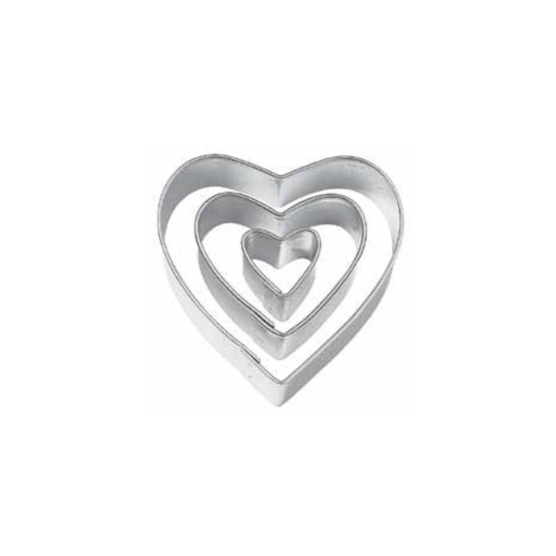 Fondant Cut Out Heart Set Of 3