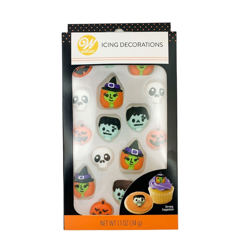Icing Decorations Halloween 16ct