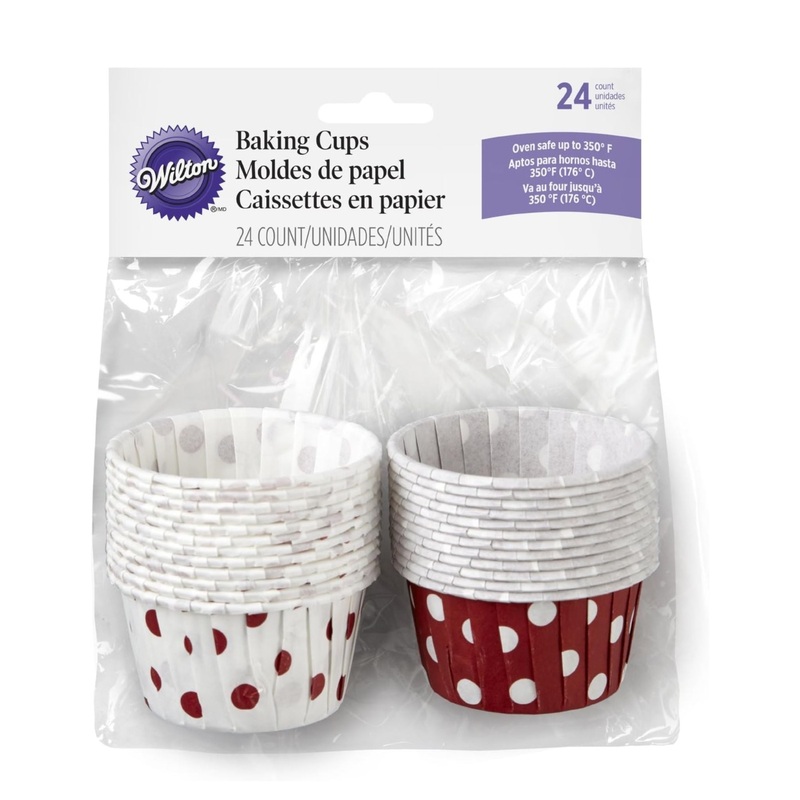 Nutcups Bakeable Red And White 24 Ct