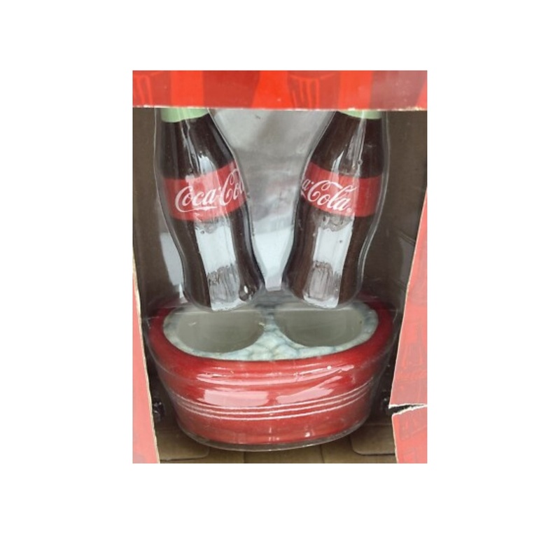 Salt/Pepper Shakers Ice Cold Coca Cola