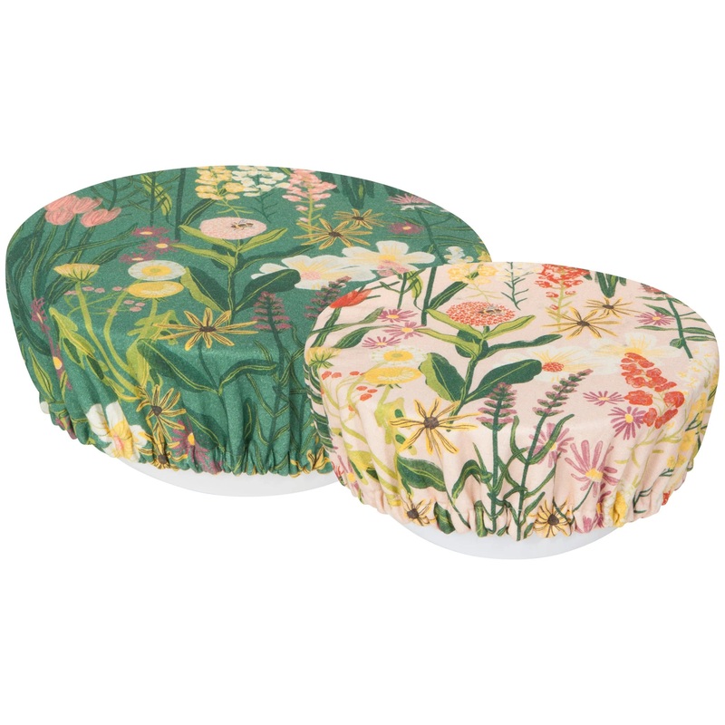 Bowl Cover Bees & Blooms (set of 2)