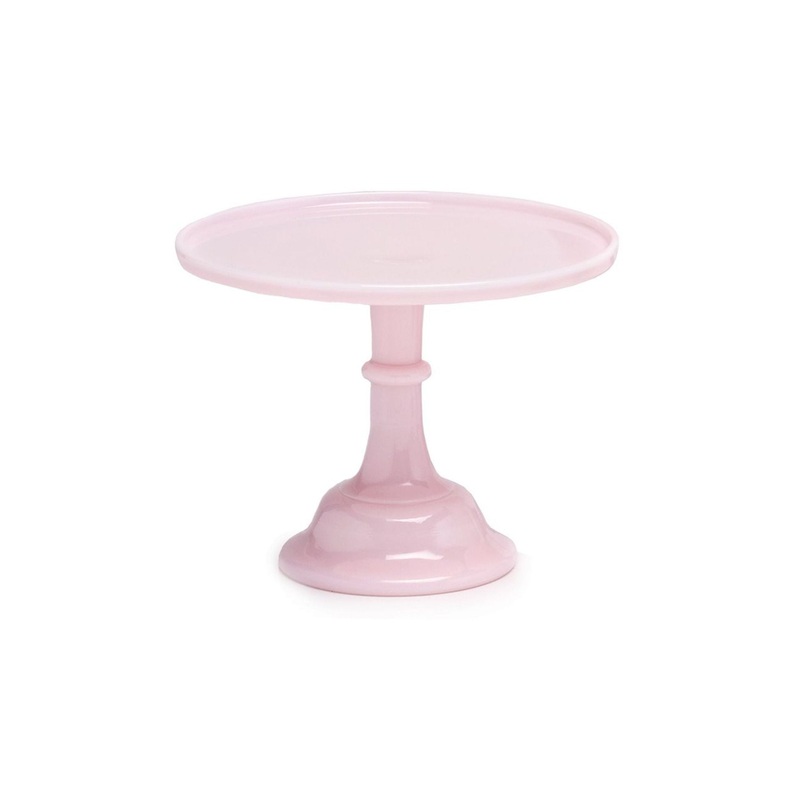 Cake Stand Pink Glass 10