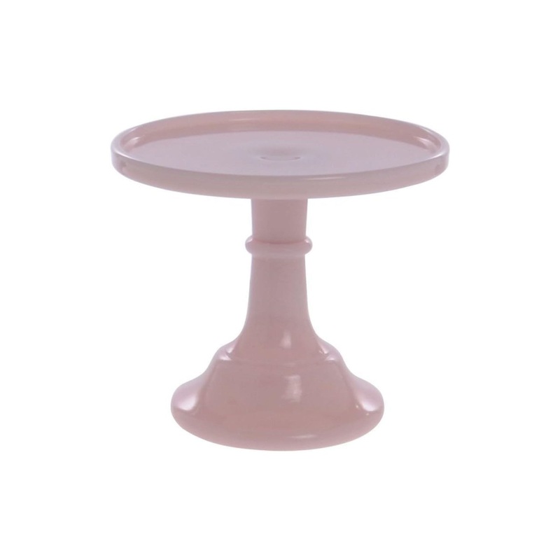Cake Stand Pink Glass 6
