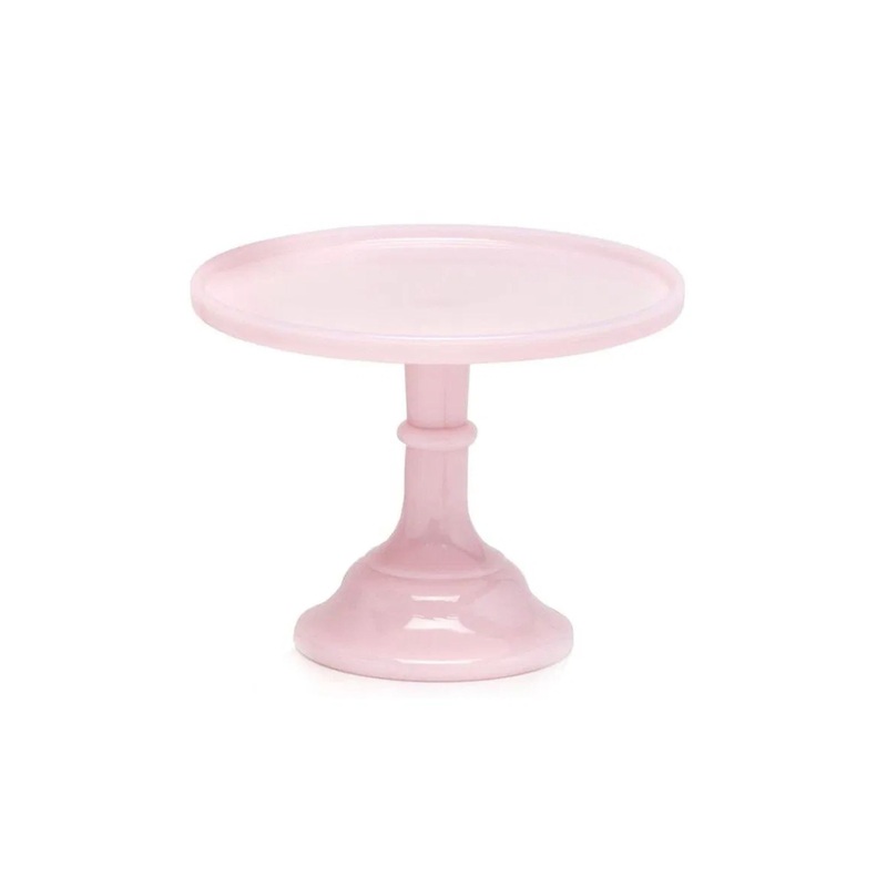 Cake Stand Pink Glass 9