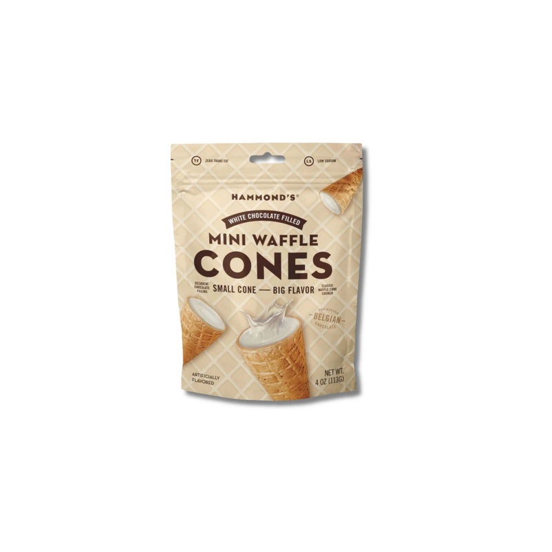 Mini Waffle Cones white 4oz