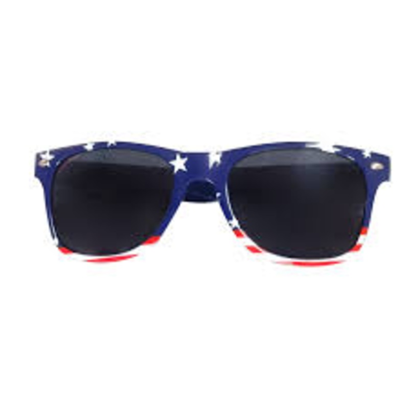 Plastic USA Flag Glasses(dis)