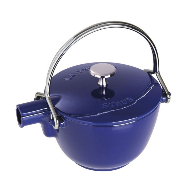 Teapot 1 Qt Round Dark Blue