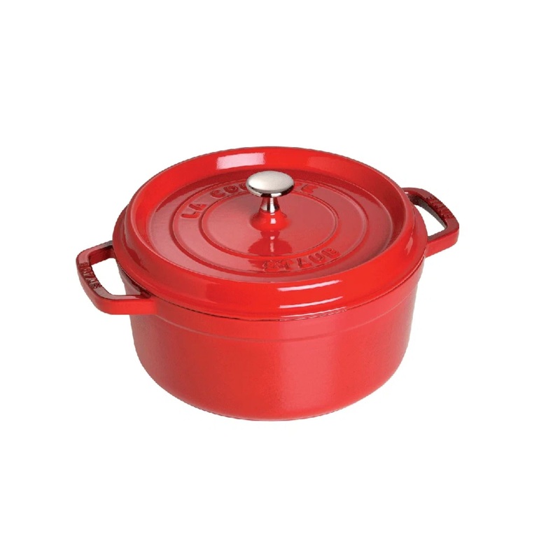 Wide Round Oven 4 Qt Cherry Staub