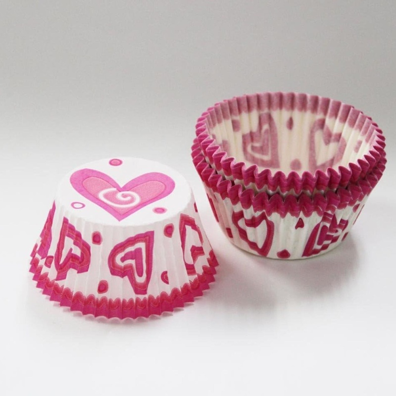 Cupcake Liners Happy Hearts 32Ct