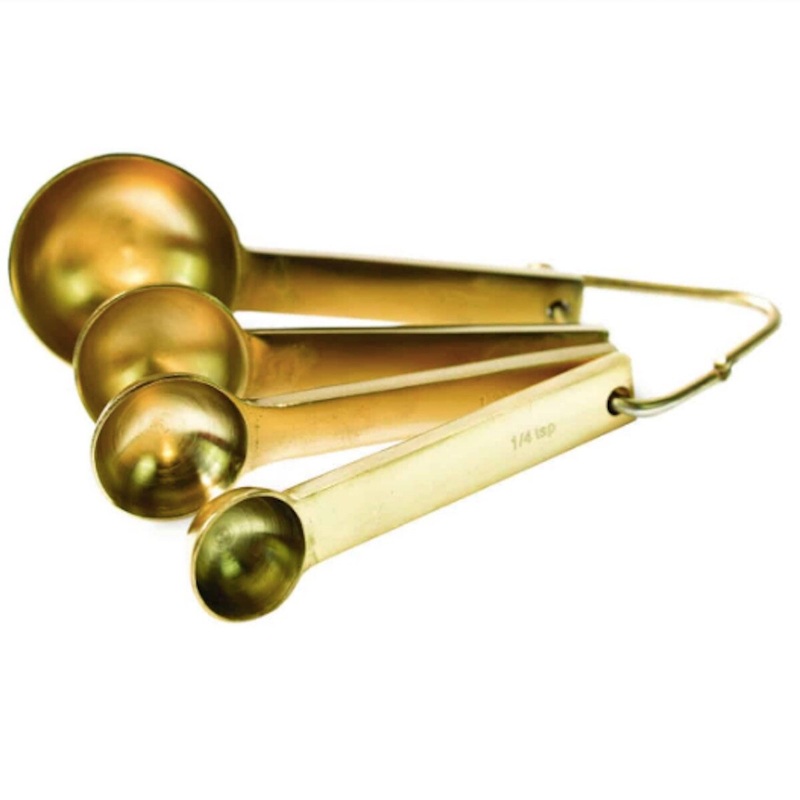 Gold Measuring Spoons Set