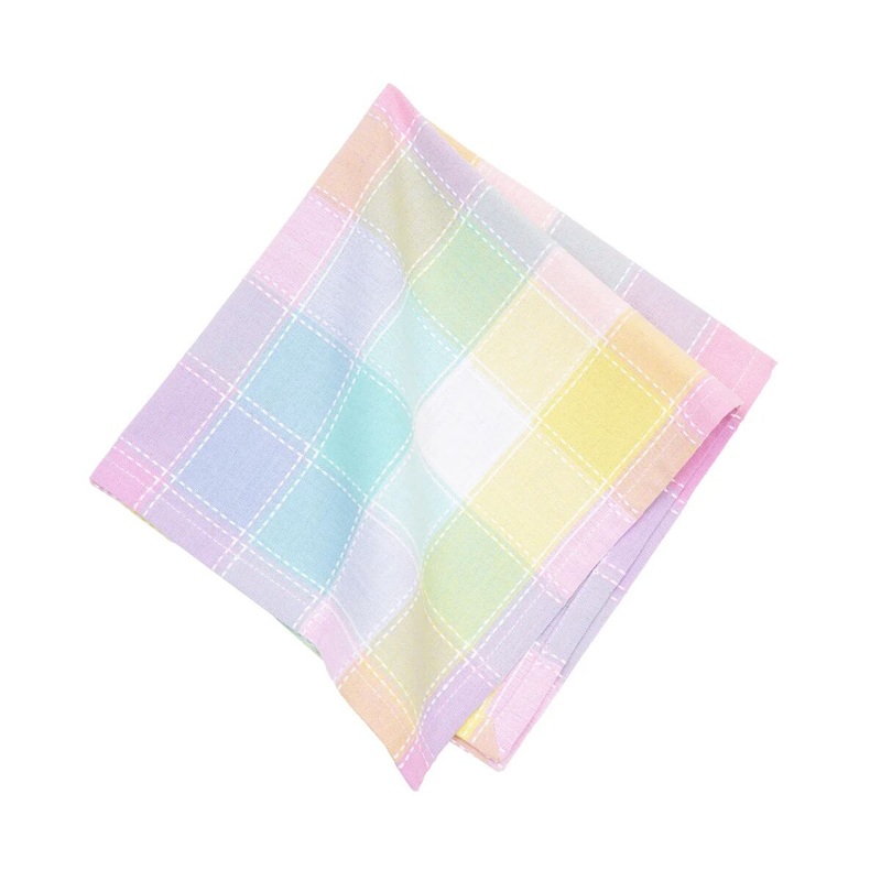 Hana Color Block Plaid Table Linens