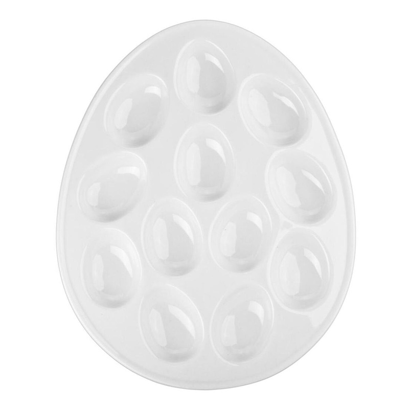 L 11 x W 8.75 x H .5 Egg Plate