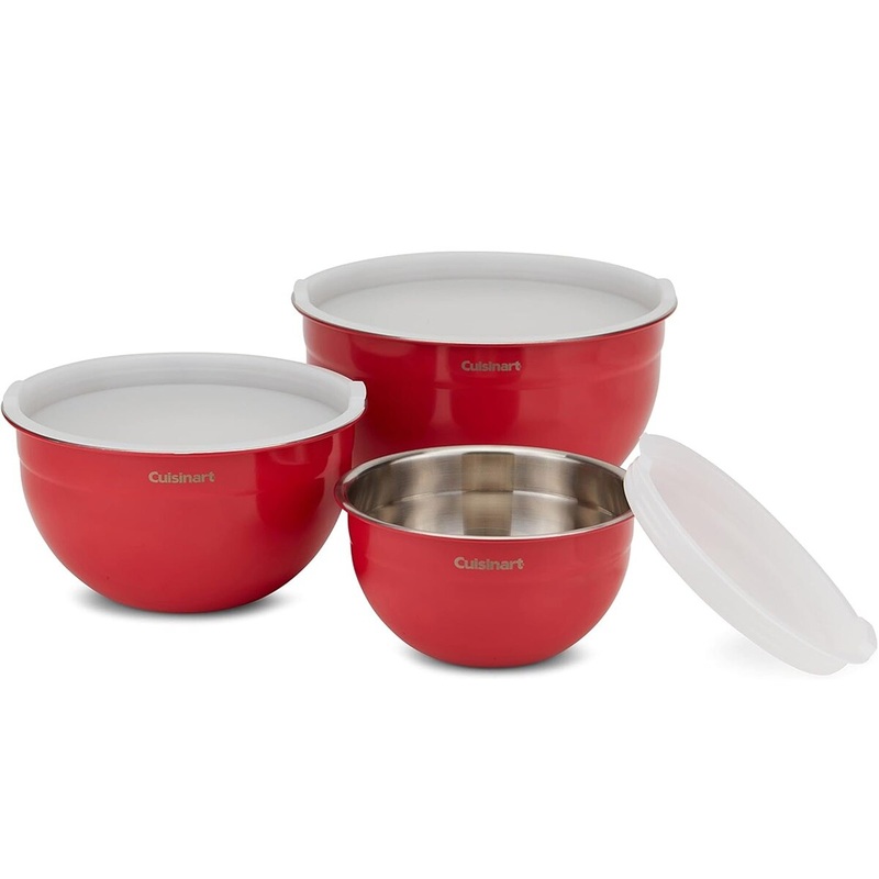 Mixing Bowl Set of 3 W/Lids (1.5qt,3qt,5qt)