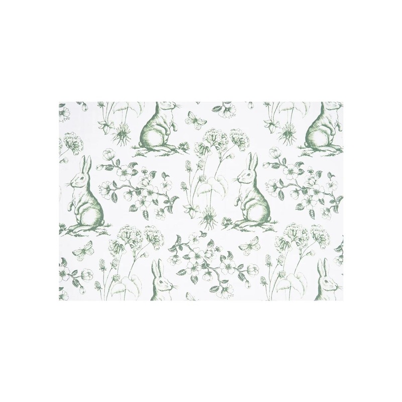 Spring Greens Bunny Placemat