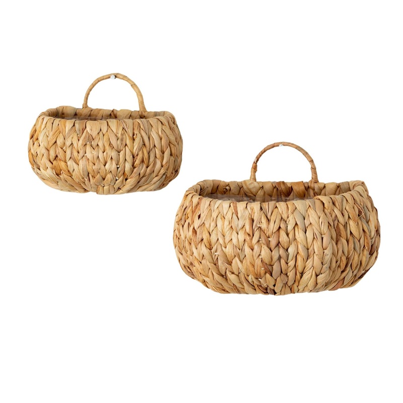Wall Basket Natural 2/cs