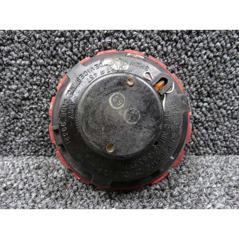457-826-2-1 Shaw Aero Fuel Cap Assembly (Size 3, 50 PSI, Type III, Class A)