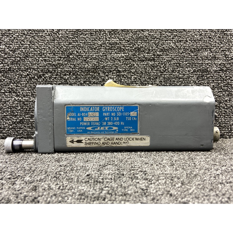501-1105-04 JET AI-804J,G Attitude Gyroscope Indicator (115 VAC, No Connector)