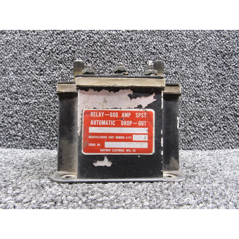 A-711NB-3 Hartman Electrical Automatic Drop-Out Relay Amps: 600 (Peeling Paint)