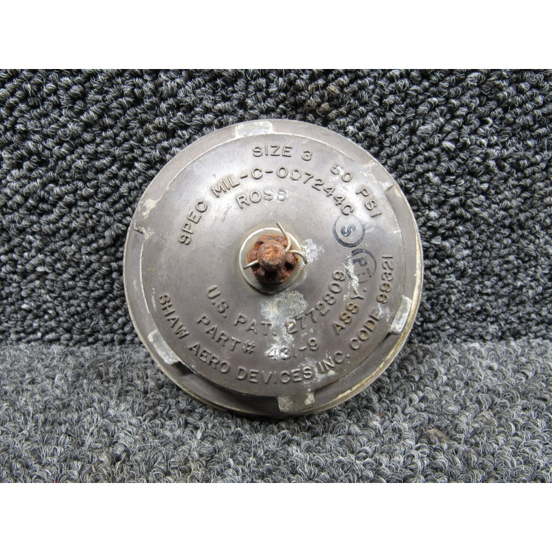 431-9 Shaw Aero Fuel Cap Assembly (Rust)(Size: 3)