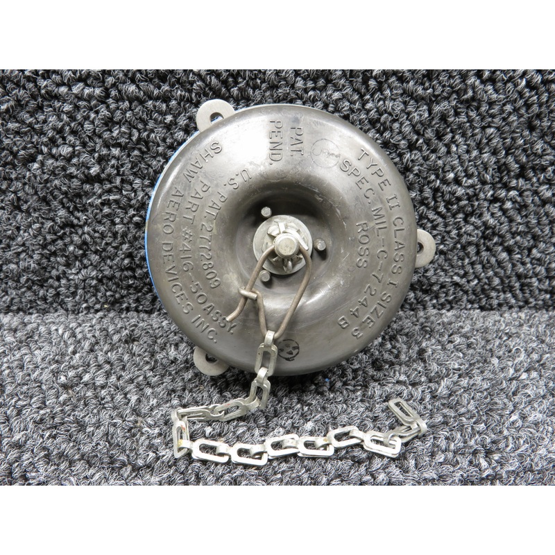 416-50 Shaw Aero Fuel Cap Assembly with Chain (Type II, Class I, Size 3)