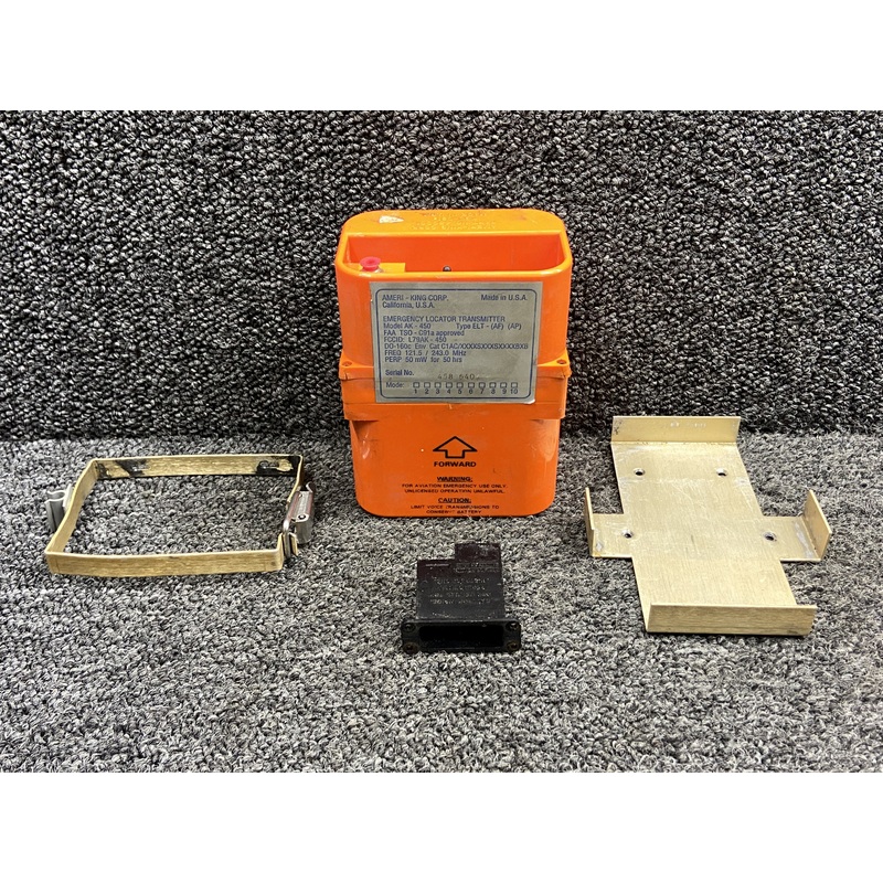 AK-450, 450004 Ameri-King Emergency Locator Transmitter w Tray & Switch