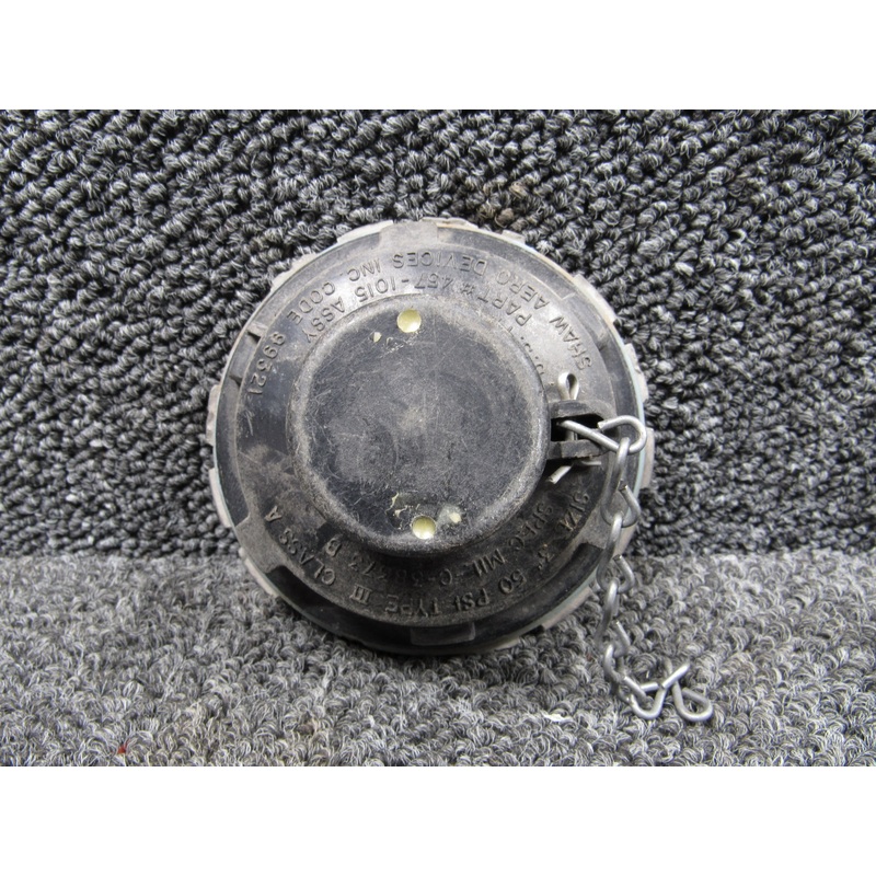 457-1015 Shaw Aero Type III Fuel Cap Assembly with Chain (Size: 3)