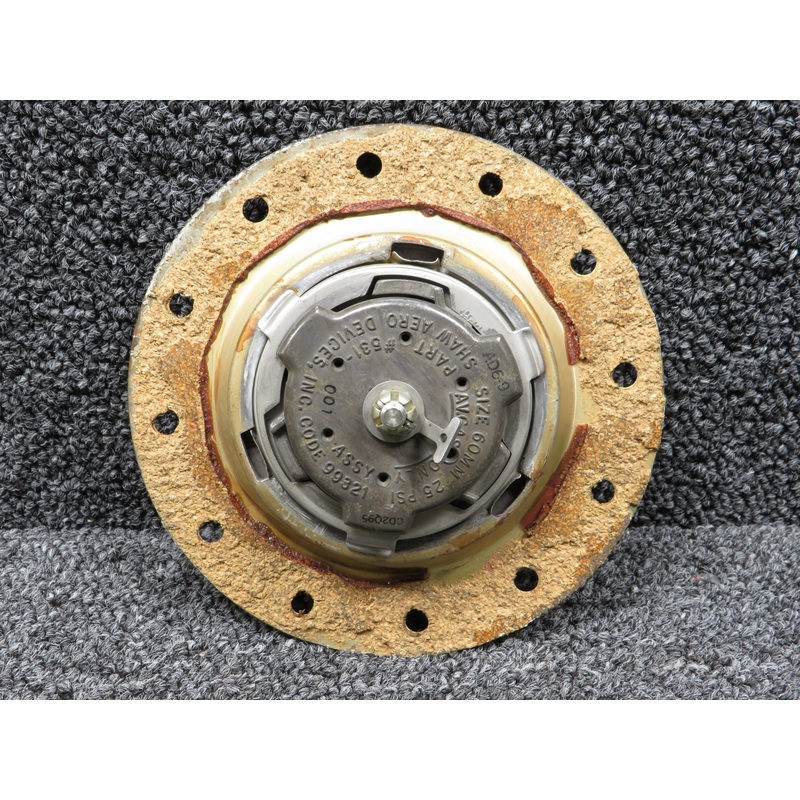 531-001 Shaw Aero Fuel Cap Assembly with Adapter (Size 60 MM, 25 PSI)