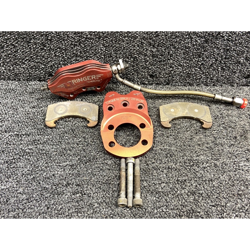 EA-003.3N, RNF-005-1(B) Beringer Brake Caliper w Torque Plate (Corroded Pads)