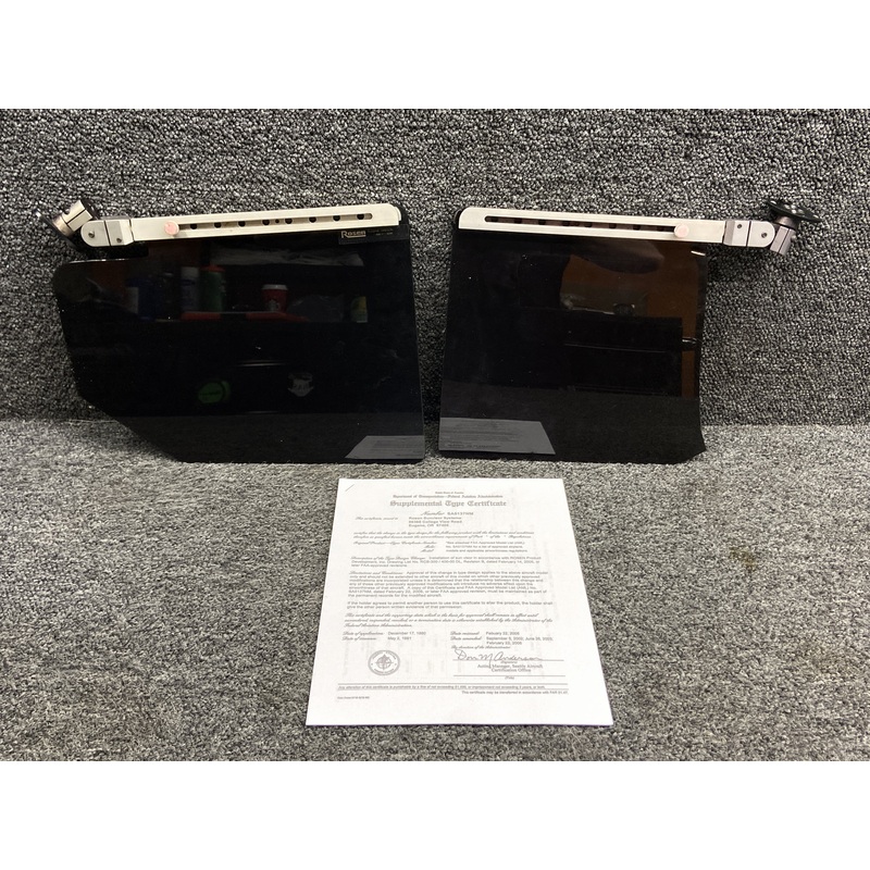 R1181300-0 Rosen Sun Visor Assembly Set LH & RH with Rails & STC (Copy)
