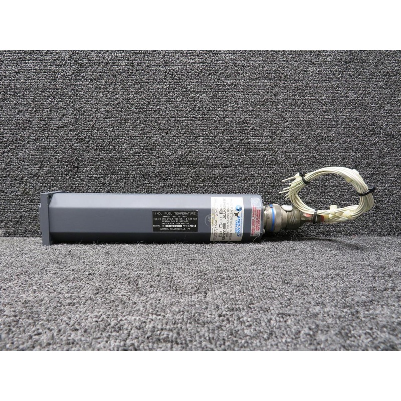 10583N01T00 (Alt: 9914095-30) Ametek Fuel Temperature Indicator w Connector, 28V