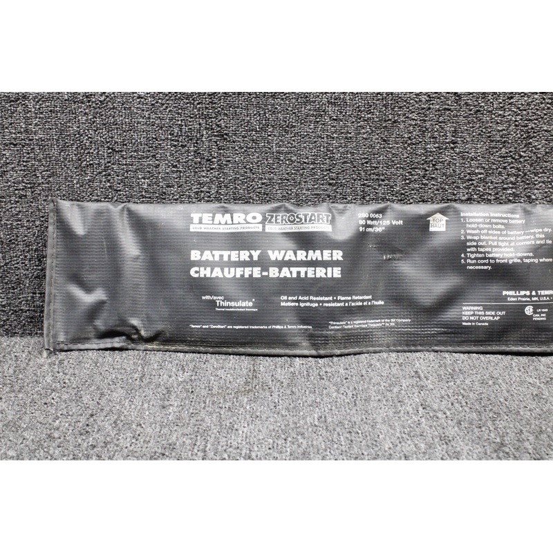 280-0063 Phillips and Temro Zero Start Battery Warmer Blanket (80W, 125V) (36)